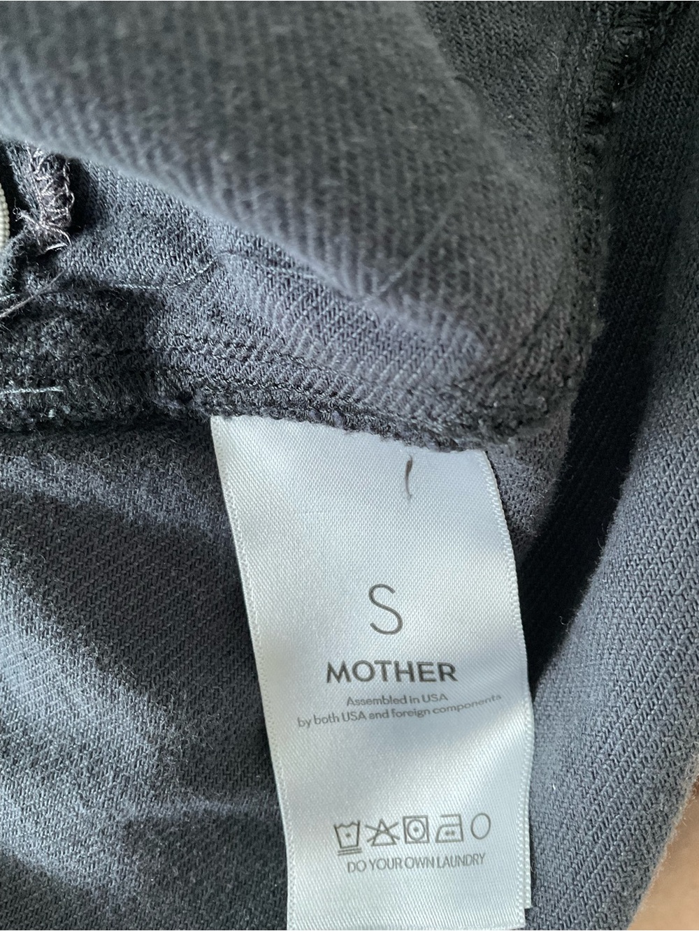 MOTHER The Specialist Faded Black Utility Jumpsuit Small Zip Front Cargo - Picture 8 of 10